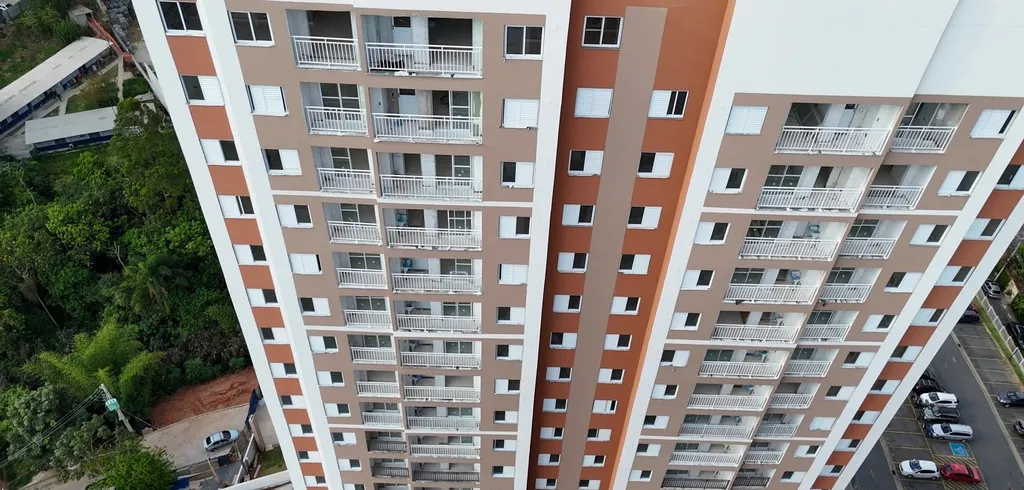 Obra do Residencial CDHU - Ferraz de Vasconcelos, em Vila Romanópolis: registro 2