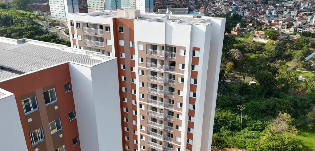 Obra do Residencial CDHU - Ferraz de Vasconcelos, em Vila Romanópolis: registro 6